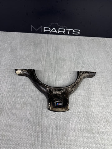 OEM 01-06 BMW E46 M3 Lower Steering Wheel Trim Cover Plate *Very Scratched