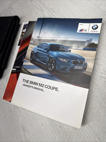 16-18 OEM BMW F87 M2 Coupe Owners Manual Book w/ Wallet