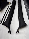 01-06 BMW E46 M3 Coupe Front A B C Pillars Black Original OEM Set *Peeling