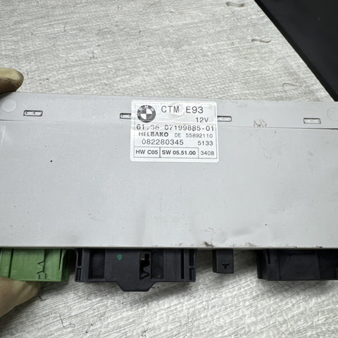 07-13 BMW 3E93 M3 Cabrio/Convertible Fold Top Roof Control Module USED OEM