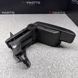 01-06 BMW E46 M3 Center Console Armrest Arm Rest Black Leather *Crease*