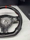 BMW E46 M3 E39 M5 M Real Carbon Fiber Steering Wheel Leather Red Stitching
