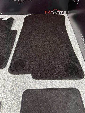 Genuine 01-06 BMW E46 M3 Convertible Carpets Floor Mats Black Front & Rear