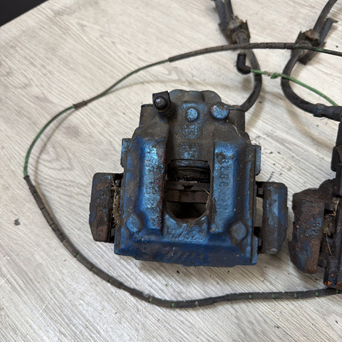 01-06 E46 M3 Rear Brake Calipers Left Right Pair Set Original Blue