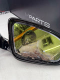 13-16 BMW F10 M5 RIGHT PASSENGER SIDE MIRROR NO CAMERA SAPPHIRE BLACK *DAMAGE