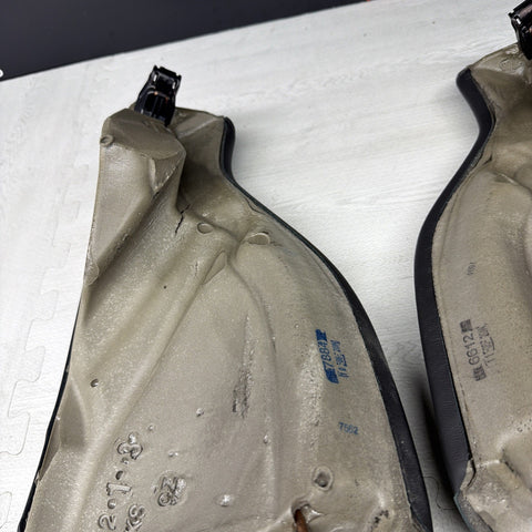 BMW F82 M4 Right Left Rear Black Merino Leather Seat Side Bolsters Pair