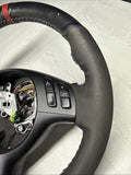 BMW Steering Wheel 01-06 E46 M3 Manual Custom Wrapped Red Stripe