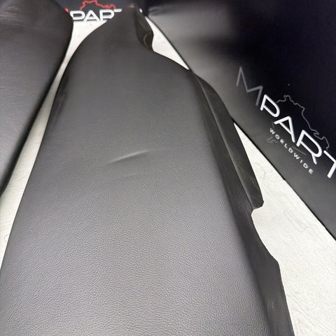 BMW F82 M4 Right Left Rear Black Merino Leather Seat Side Bolsters Pair
