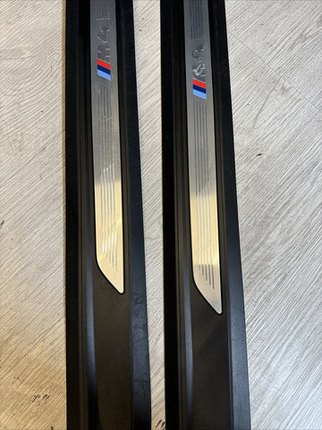 15-20 BMW F82 F83 M4 DOOR SILLS SCUFF PLATES TRIMS COVERS PAIR