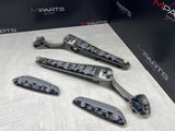 01-06 BMW E46 M3 Convertible Interior Armrests Trim Set Titan Shadow Grey