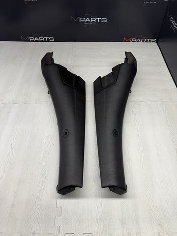 BMW 01-06 E46 325 330 M3 OEM Convertible Rear Top Lateral Trims Panels Black
