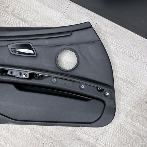 08-13 BMW E92 M3 Original Black Interior Front Left Driver Door Card Panel