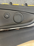 15-20 BMW F83 M4 Convertible S55 Rear Left Driver Black Leather Door Card Panel