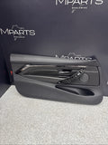 15-20 BMW F82 F83 M4 Front Left Driver Black Leather Door Card Panel
