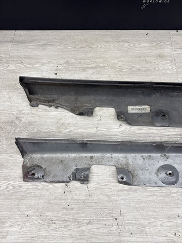 01-06 BMW E46 M3 Rocker Panel Side Skirts OEM Silver & Silver Grey Pair