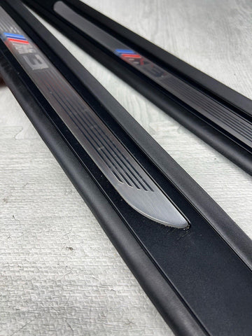 08-13 OEM E92 E93 BMW M3 Left Right Pair Door Sills Panels Scuff Plates