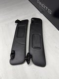 98-02 BMW Z3M Z3 M COUPE SUN VISOR VISORS SET BLACK *Tear*