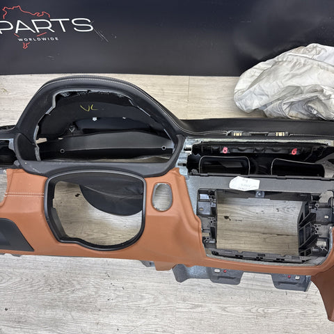 15-20 OEM BMW F80 F82 F83 M3 M4 Dashboard Dash Panel Leather HUD Amaro Brown