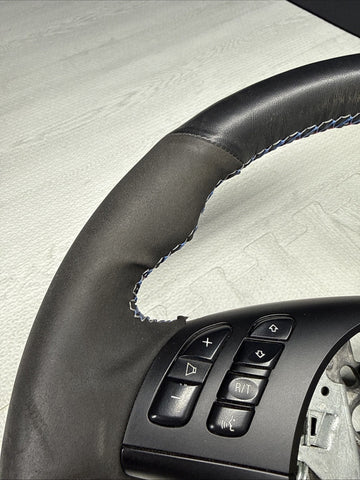 BMW Steering Wheel 01-06 E46 M3 Manual Custom Wrapped Red Stripe