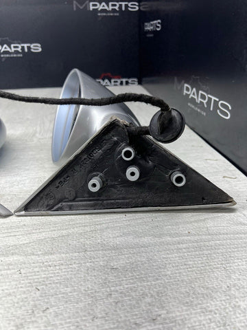 01-06 BMW E46 M3 Side View Door Mirrors Pair Titanium Silver