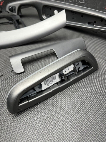 01-06 BMW E46 M3 Convertible Interior Armrests Trim Set Titan Shadow Grey Gray