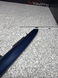 01-03 BMW E46 M3 Coupe Trunk Lid Grip Key Deck Handle Topaz Blue *Crack*