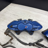 OEM BMW F80 F83 M3 M4 Front Rear 380/370mm Brake Calipers SET Brembo Blue
