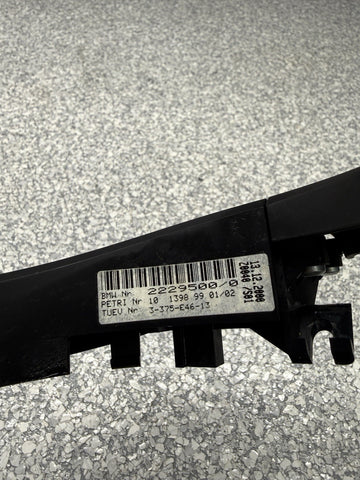 OEM 01-06 BMW E46 M3 Upper & Lower Steering Wheel Trim Cover Plate Black