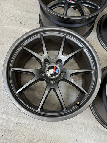 18 Apex FL-5 Staggered Rims Wheels Set BMW 18x9.5 ET28 18x10 ET25