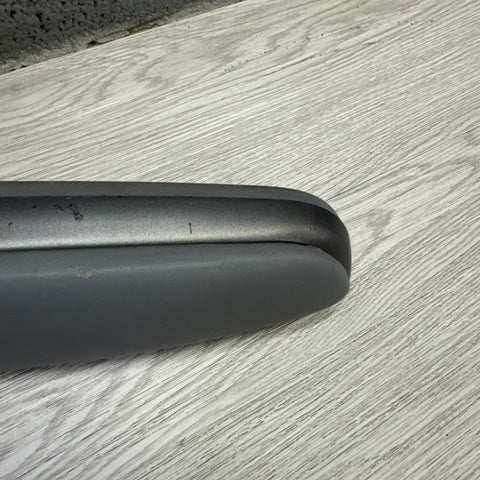 01-06 BMW OEM E46 M3 Titan Shadow Gray Vert Trim Armrest + Pad Left Driver Rear