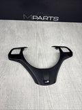 08-13 BMW E90 E92 E93 M3 Lower Steering Wheel Trim Cover Plate Black