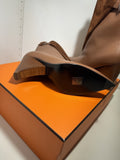 NEW Hermes Goatskin Womans Low Ankle Hanae 85 Velvet Boots 37