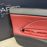 01-06 BMW E46 M3 FRONT LEFT DRIVER SIDE DOOR PANEL CARD IMOLA RED OEM