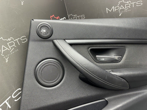15-18 BMW F80 M3 Sedan Carbon Structure Black Door Panel Card Right Rear