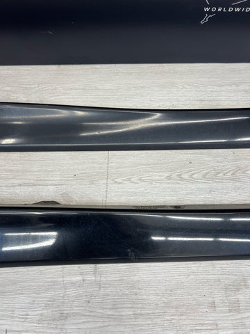 94-99 BMW E36 M3 COUPE SIDE SKIRTS ROCKER PANELS MOLDINGS COSMOS BLACK