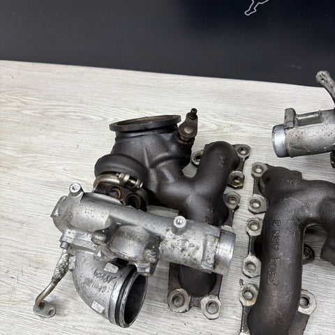 OEM BMW F80 F82 F83 F87 M2 M3 M4 S55 Engine Turbos Turbocharger Set 60k Miles