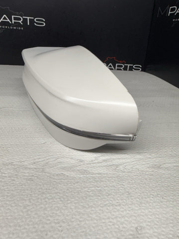 21-26 BMW G80 M3 Sedan Front Left Side Mirror Cap Cover + Light Alpine White