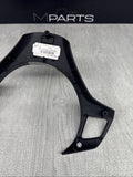 08-13 BMW E90 E92 E93 M3 Lower Steering Wheel Trim Cover Plate Black