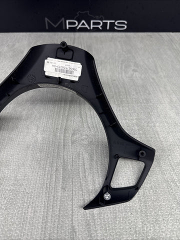 08-13 BMW E90 E92 E93 M3 Lower Steering Wheel Trim Cover Plate Black