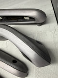 01-06 BMW E46 M3 Convertible Interior Armrests Trim Set Brushed Aluminum *Tabs