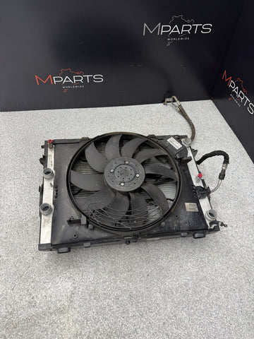 06-10 BMW E63 E64 M6 S85 ENGINE RADIATOR A/C CONDENSER OIL COOLER FAN ASSEMBLY