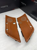 01-06 BMW E46 M3 Convertible Door Upper Arm Rest Armrest Pads Cinnamon