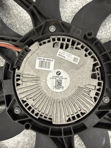 15-20 OEM BMW F80 F82 F83 M3 M4 Electric Radiator Cooling Fan w/Shroud *Cracked