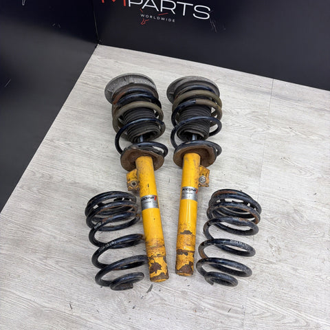 01-06 BMW E46 M3 KONI Front & Rear Suspension Struts Shocks H&R Lowering Springs