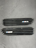 01-06 BMW E46 M3 Left Right Fender Vent Grilles Grills Trims Sprayed Black