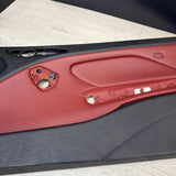 01-06 BMW E46 M3 FRONT RIGHT PASSENGER SIDE DOOR PANEL CARD IMOLA RED OEM