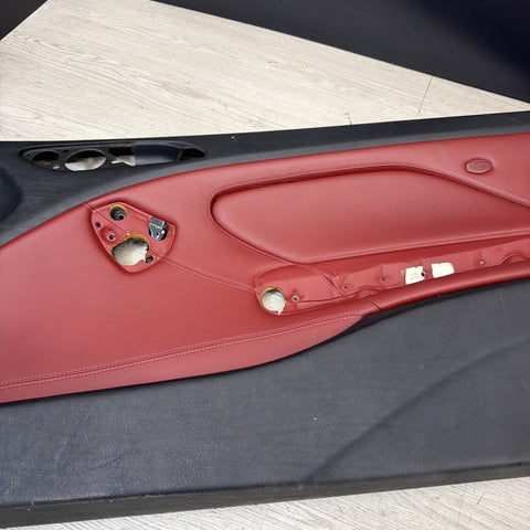 01-06 BMW E46 M3 FRONT RIGHT PASSENGER SIDE DOOR PANEL CARD IMOLA RED OEM