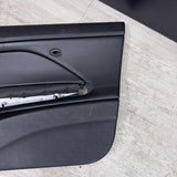 01-06 BMW E46 M3 FRONT PASSENGER RIGHT SIDE DOOR PANEL CARD BLACK OEM