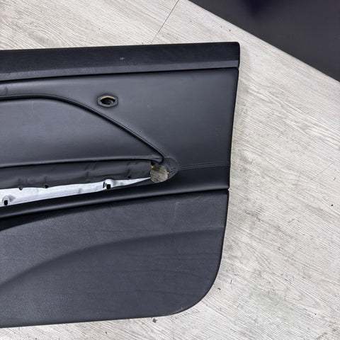 01-06 BMW E46 M3 FRONT PASSENGER RIGHT SIDE DOOR PANEL CARD BLACK OEM