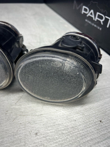01-06 BMW E46 M3 00-03 E39 M5 Left Right Fog Lights Lens Foglight Fluted OEM